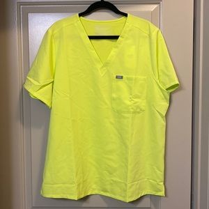 Figs Catarina one pocket scrub top Citrine - XXL